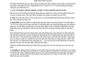 Thông tư 04-1974/TT xếp loại bưu chính bưu phẩm trao đổi với nước ngoài