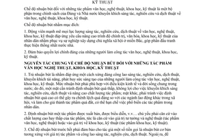 Nghị quyết 125-CP chế độ nhuận bút tác phẩm văn học, nghệ thuật, khoa học kỹ thuật