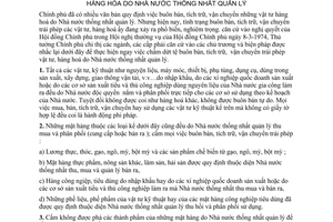 Chỉ thị 146-TTg chấm dứt tệ buôn bán tích trữ, vận chuyển trái phép vật tư, hàng hóa Nhà nước thống nhất quản lý