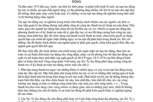 Chỉ thị 4-LĐ/BH tăng cường công tác thanh tra kỹ thuật an toàn bảo hộ lao động