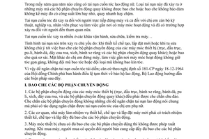 Thông tư 5-LĐ/TT hướng dẫn đề phòng tai nạn cuốn tóc lao động nữ