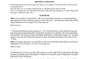 Nghị định 177-CP bổ sung chính sách đối với thương binh và gia đình liệt sĩ