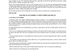 Thông tư 14-TC/CNXD phân phối lợi nhuận xí nghiệp công nghiệp quốc doanh hướng dẫn nghị định 236-CP