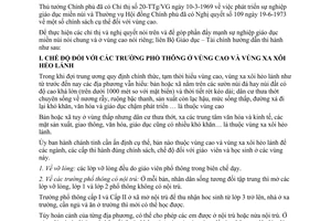 Thông tư 30-TT/LB hướng dẫn chế độ chỉ tiêu sự nghiệp giáo dục miền núi