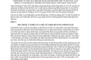 Thông tư 09-NV chế độ thôi việc mất sức lao động hưu trí công nhân, viên chức Nhà nước hướng dẫn Nghị định 163-CP