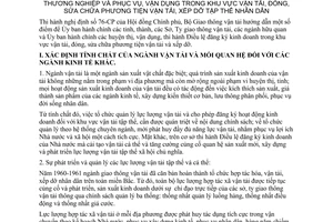 Thông tư 228-VT/ĐP hướng dẫn Điều lệ đăng ký kinh doanh công thương nghiệp phục vụ vận dụng khu vực vận tải đóng sửa chữa phương tiện vận tải xếp dỡ