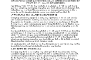 Thông tư 1154-KHKT/TT hướng dẫn Điều lệ quản lý đo lường xí nghiệp công nghiệp quốc doanh hướng dẫn nghị định 217-CP