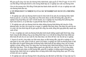 Quyết định 284-CP chính sách xí nghiệp sản xuất của thương binh