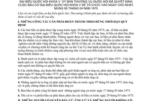 Thông tư 328-TTg bầu cử đại biểu Quốc hội khóa V hướng dẫn Luật bầu cử đại biểu Quốc hội