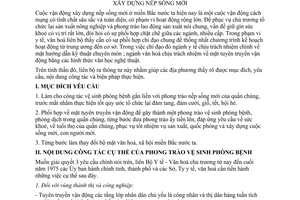 Thông tư liên bộ 2-TT/LB chỉ đạo công tác vệ sinh phòng bệnh vận động xây dựng nếp sống mới