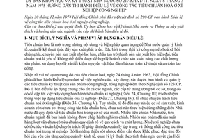 Thông tư 217-KHKT/TT hướng dẫn Điều lệ công tác tiêu chuẩn hoá xí nghiệp công nghiệp