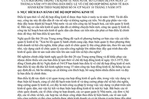 Thông tư 525-HĐTTKTNN hướng dẫn Nghị định 54-CP bản Điều lệ chế độ hợp đồng kinh tế