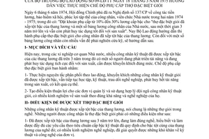 Thông tư 9/TT hướng dẫn phụ cấp thợ đặc biệt giỏi