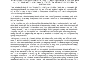 Thông tư 1-TT.LB quy định lập kế hoạch xí nghiệp sản xuất của thương binh