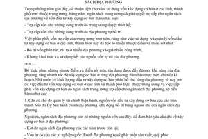 Thông tư 16-TC/NSĐP trợ cấp vốn xây dựng cơ bản ngân sách trung ương cho ngân sách địa phương