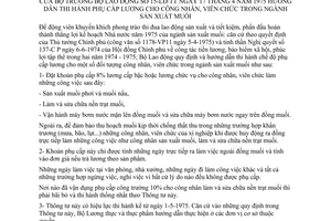 Thông tư 15-LĐ/TT hướng dẫn phụ cấp lương công nhân, viên chức ngành sản xuất muối