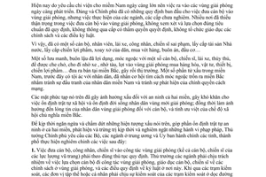 Chỉ thị 181-TTg tăng cường kiểm soát ra vào vùng mới giải phóng