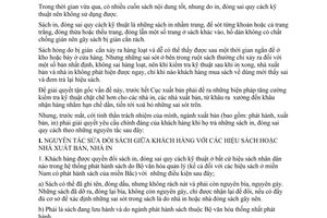 Thông tư 1737-VH/TT giải quyết sách in đóng sai quy cách kỹ thuật