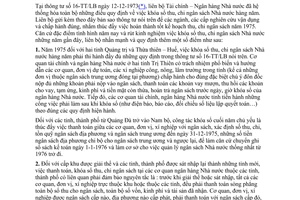 Thông tư liên tịch 41-TT/LB khóa sổ thu chi ngân sách Nhà nước cuối năm 1975