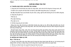 Thông Tư 14-TT/HCVX chế độ phụ cấp cán bộ công nhân viên chức Nhà nước khi đi công tác trong nước công tác phí