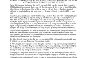Quyết định 167-CP tăng cường công tác đăng ký, quản lý hộ khẩu