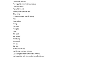 Tiêu chuẩn Việt Nam TCVN 1846:1976 về Dây thép - Phân loại do Ủy ban Khoa học và Kỹ thuật Nhà nước ban hành