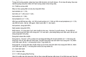 Tiêu chuẩn Việt Nam TCVN 1816:1976 về Gang thép - Phương pháp phân tích hóa học - Xác định hàm lượng coban do Ủy ban Khoa học và Kỹ thuật Nhà nước ban hành