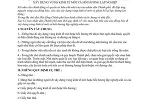 Quy định tạm thời 144/UB mua bán nhà cửa của nhân dân thành phố Hồ Chí Minh để đi xây dựng vùng kinh tế mới và hồi hương lập nghiệp