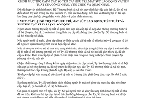 Thông tư 03-TBXH thủ tục cấp sổ trợ cấp trường hợp bị mất, điều chỉnh mức trợ cấp sổ trợ cấp hưu trí, mất sức lao động tiền tuất