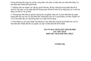 Thông báo 11/TB-UB nghiêm cấm lạc quyên