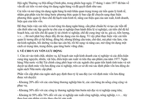 Quyết địn 32-CP chủ trương cải tiến mở rộng tín dụng ngân hàng