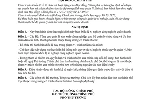 Nghị định 93-CP Điều lệ xí nghiệp công nghiệp quốc doanh