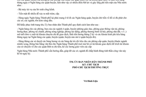 Công văn 820/UB quản lý tiền mặt