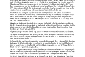 Chỉ thị 29/CT-UB kiểm kê vật tư hàng hóa 0 giờ ngày 1-7-1977 thành phố Hồ Chí Minh