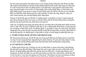 Quyết định 208-CP chế độ đãi ngộ những người gia đình có công cách mạng