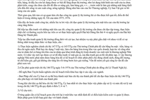 Thông báo 50/TB-UB quản lý thị trường