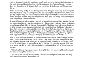 Thông tư liên bộ 21-TT/LB phát triển công tác thuốc nam trường phổ thông các cấp