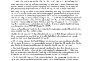 Chỉ thị 46/CT-UB  quản lý chu đáo, cấm di chuyển, tháo gỡ thiết bị máy móc, thay đổi nhiệm vụ thiết kế cơ sở sản xuất đã tiếp quản