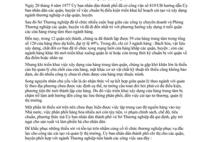 Chỉ thị 47/CT-UB xây dựng phát triển hệ thống thương nghiệp quốc doanh quận, huyện thành phố Hồ Chí Minh