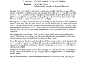 Chỉ thị 48/CT-UB tăng cường lãnh đạo thực hiện tốt chủ trương tuyển dụng trả lương CNVC mới giải phóng cơ quan hành chánh sự nghiệp thuộc TP.HCM