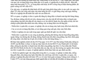 Chỉ thị 56/CT-UB xử tiết kiệm điện thanh toán tiền điện