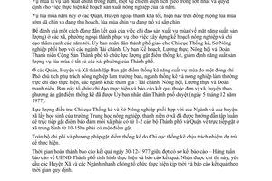 Chỉ thị 77/CT-UB gặt thống kê giám định năng suất vụ lúa mùa năm 1977