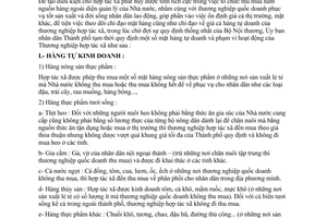 Quy định tạm thời 2775/UB  mặt hàng tự doanh thương nghiệp hợp tác xã