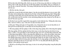 Thông tư 469-TTg quy định tạm thời cách tính đất trong điều tra thống kê cơ bản