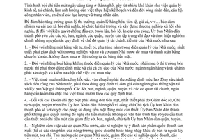 Chỉ thị 09/CT-UB  tăng cường quản lý thị trường hàng hóa tiền tệ  giá cả