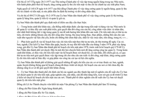 Công văn 319/UB tăng cường quản lý tiền tệ, đầy mạnh sản xuất