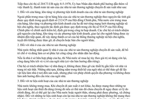 Chỉ thị 25/CT-UB thanh lý thanh toán tài sản nhà tư sản thương nghiệp chuyển đi sản xuất