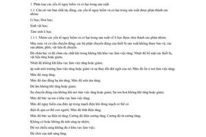 Tiêu chuẩn Việt Nam TCVN 2288:1978 về Các yếu tố nguy hiểm và có hại trong sản xuất, phân loại do Chủ nhiệm Ủy ban Khoa học và Kỹ thuật ban hành