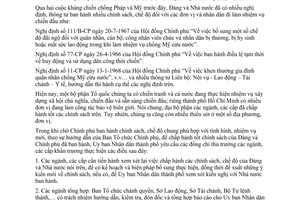 Thông tri 23/TT-UB khẩn trương thực hiện tốt các chế độ, chính sách đơn vị được thành phố cử đi làm nhiệm vụ bảo vệ biên giới