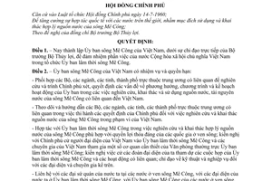 Quyết định 237-CP thành lập Ủy ban sông Mê Công Việt Nam
